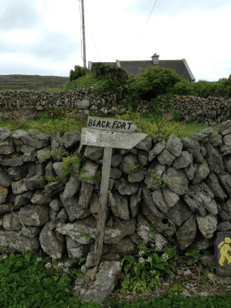 a stone wall